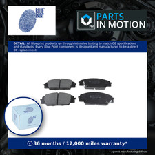 Brake Pads Set fits HONDA S2000 AP, AP1 2.0 Front 1999 on Blue Print 04650S5TE00