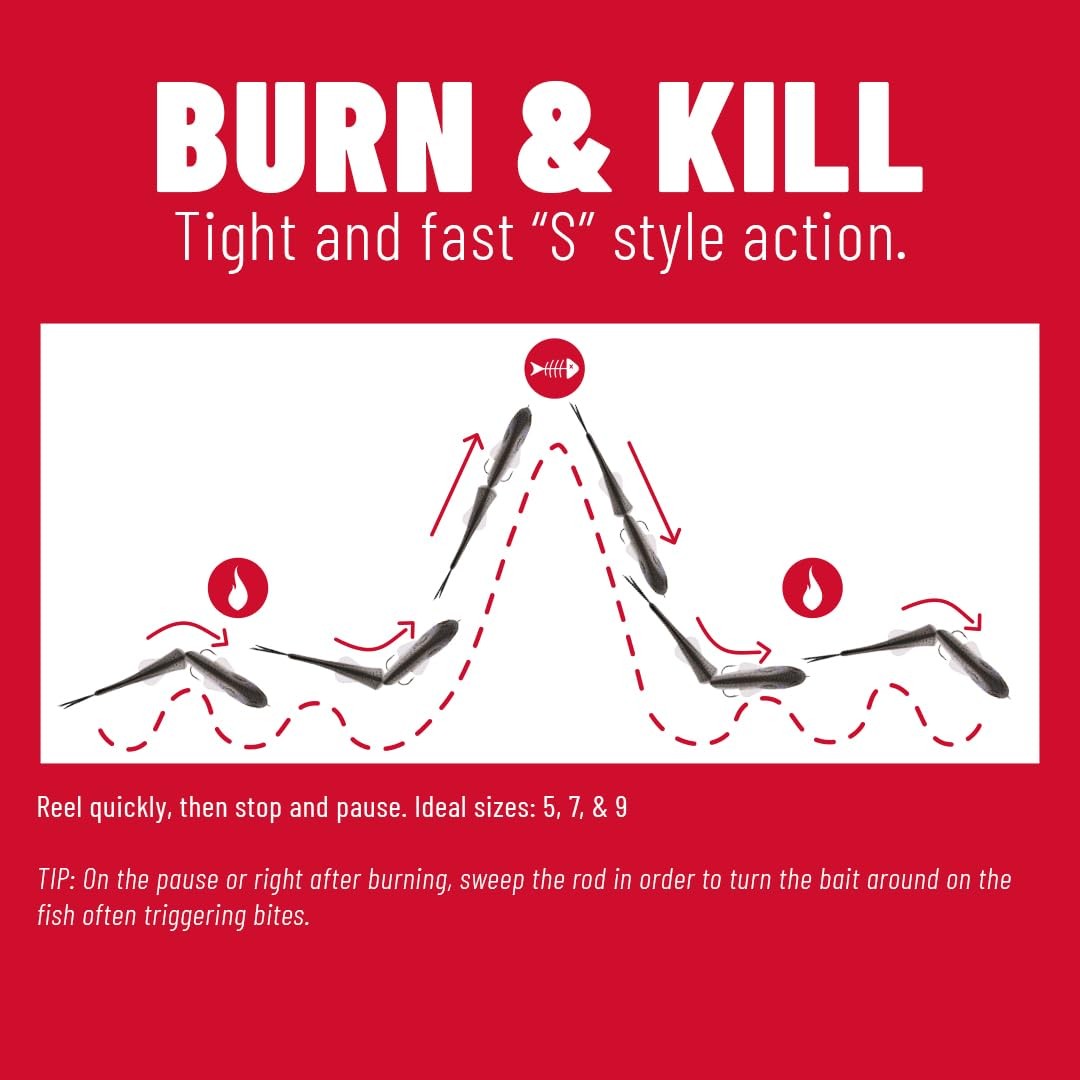 Berkley Powerbait Nessie 9In Soft Plastic Glide Bait Realistic Action - Image 8