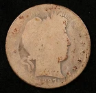 1897-S Barber Quarter 25C Silver Fair Condition (#SLC00266)