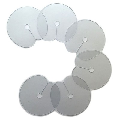HitzeschutzSchablonen für BondingExtensions   transparente Schutzblätter Ø 6 ...