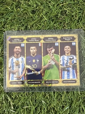 Panini  Sticker Fifa 365 2024 #416 Lionel Messi Argentina Golden Ball Qatar 2022