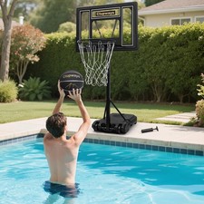Pool Basketball Hoop Poolside Height Adjustable Portable Basketball Hoop for ...