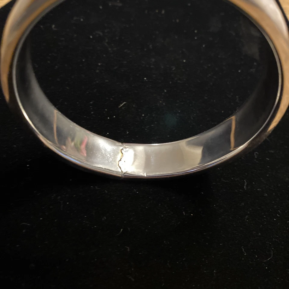 贝壳手镯海贼王手链黑白镶嵌银色 — 第 2/4 张图片