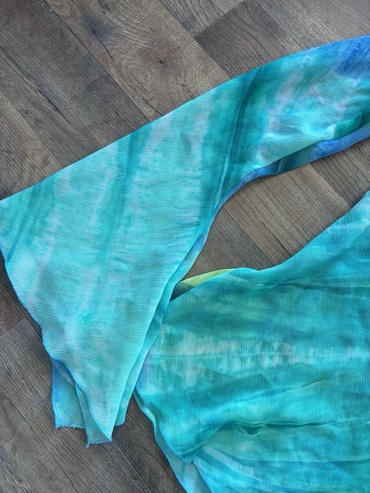 Top vintage manga larga acampanada malla cachemira lentejuelas encaje hada boho mediano Foto 3 de 4