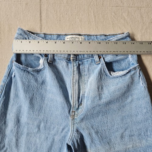 Abercrombie & Fitch The 90s dritto ultra alto rialzo curvo amore donna 28/6s - Foto 4 di 11