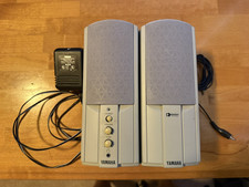 Vintage Yamaha YST-M7 Powered Multimedia Speakers w/ Power Supply Tested