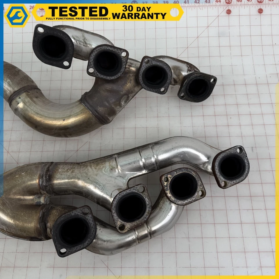 99-01 BMW E38 E39 COLECTOR ESCAPE IZQUIERDO DERECHO CONJUNTO OEM Foto 4 de 4