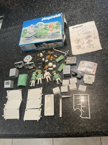 Playmobil Hospital Operating Room 3459 Near Complete Vintage Playmobil