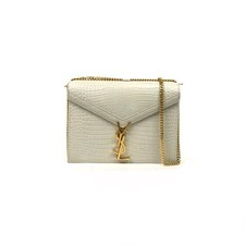 YSL Cowhide Bags Grey White Shoulder Bag C1369131928