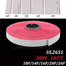 UL 2651 Gray and Red Tin Plated Copper Wire 28AWG Ribbon Cable 10P/14P/20P/26P