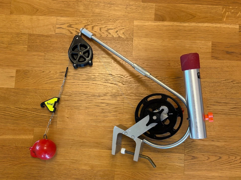 Downrigger manual/abrazadera Big Jon con liberación y 2 bolas-aprox. 2 y 4 libras Foto 4 de 4