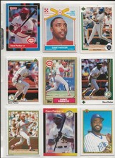 (9) DAVE PARKER (H.O.F.)  B.B. CARDS  1986 & UP (ALL STAR ) NR. MT. TO MT.!
