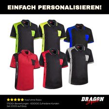 Günstiges Dart Poloshirt Trikot  Dartshirt Übergrößen bis 10XL incl Namendruck