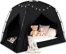 Full Bed Tent for Kids Adults Indoor Blackout Sleep Play Tents Canopy 3 doors