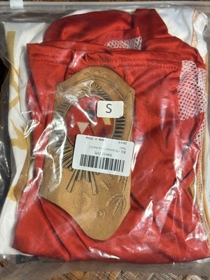 New 4 Pcs Zombies Costume Set for Boys Size Small (5-6 Years) Red White Gold