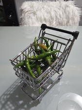 LIMITED EDITION M&S FOOD MINI SHOPPING TROLLEY ● KITCHEN STORAGE  CHROME a DECOR