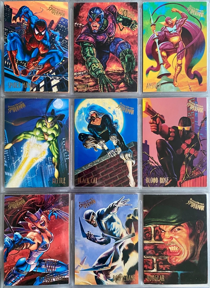 Fleer Ultra Spiderman Complete Spider-Man Trading Card Sets for