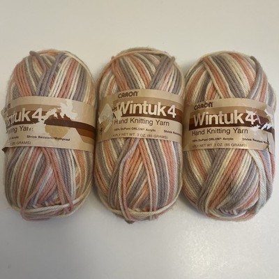 3 Skeins Caron Wintuk4 Hand Knitting Yarn Color-Soft Naturals #0972