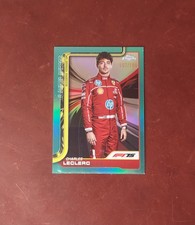 2025 F1 Topps Chrome Charles Leclerc #3 Portrait True Aqua Refractor /199 SP 