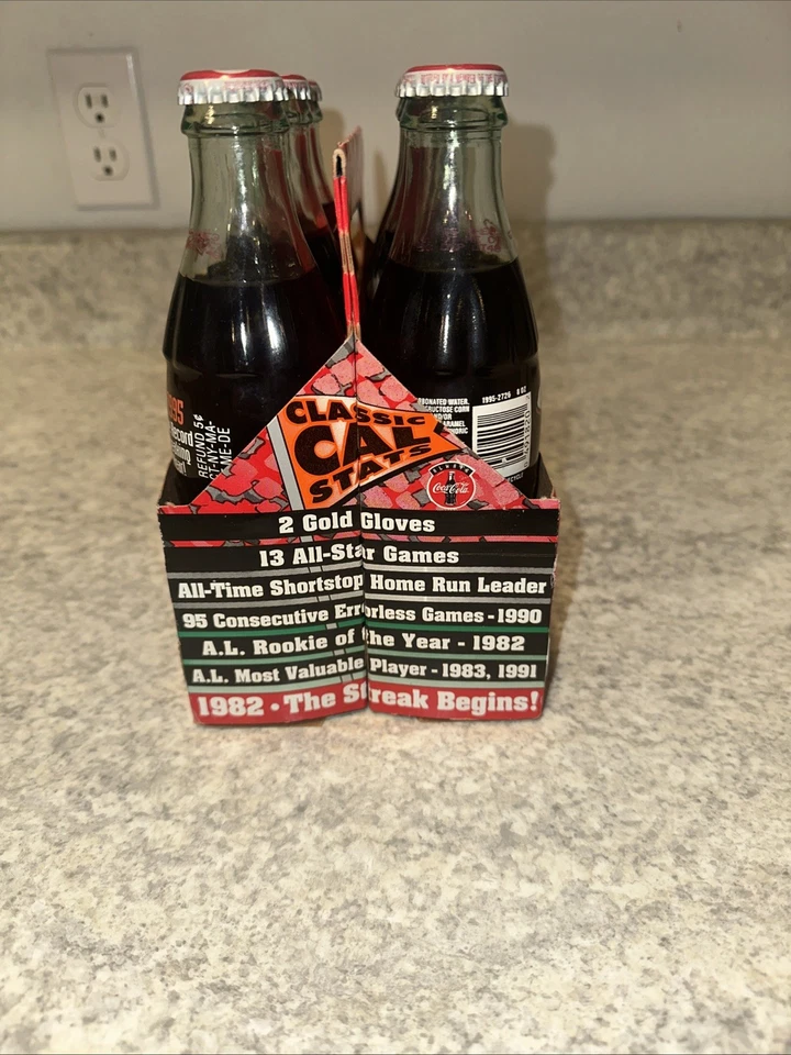 1995 Cal Ripken "Record Breaking Year" 6-pack Coca-Cola *Unopened* - Image 2 of 4