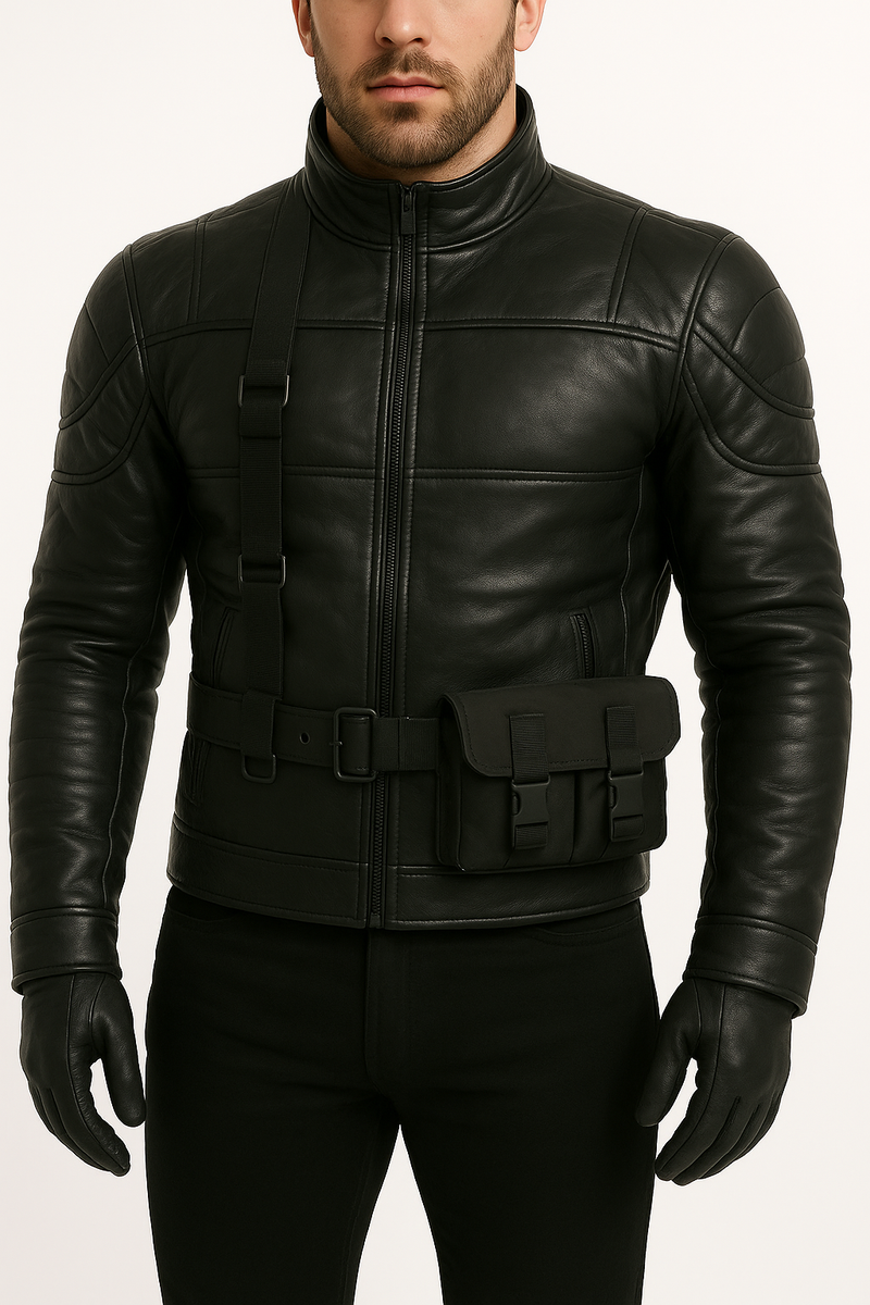 Metal Gear Solid Delta Big Boss Snake Jacket Leather Cosplay