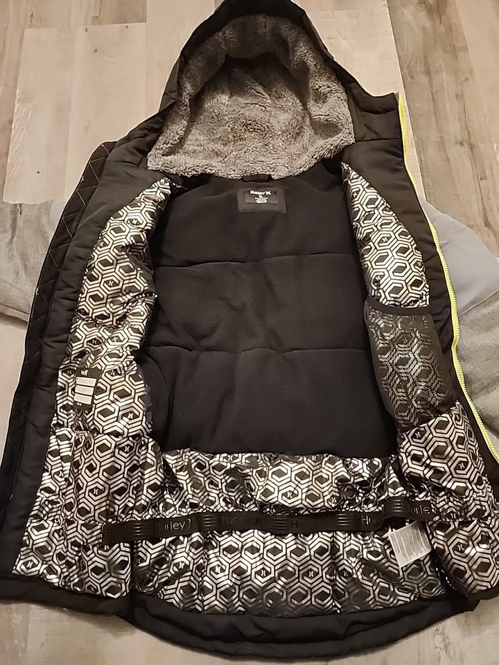 Chaqueta de snowboard Hurley Big Boys en bloques de colores - Gris fresco - (13-15) años XL Foto 2 de 4