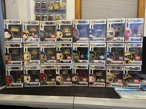 Funko Pop! Vinyl: Marvel Lot of 24 Mixed Lot Figures Avengers X-Men Fantastic 4
