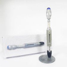 Doctor Who Master 10th Metal Sonic Screwdriver Scalable LED Prop Collect Replica