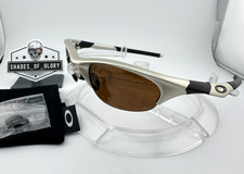 OAKLEY HALF JACKET 1.0 PLASMA GUNMETAL W/ BRONZE POLARIZED SUNGLASSES 12-824 NEW