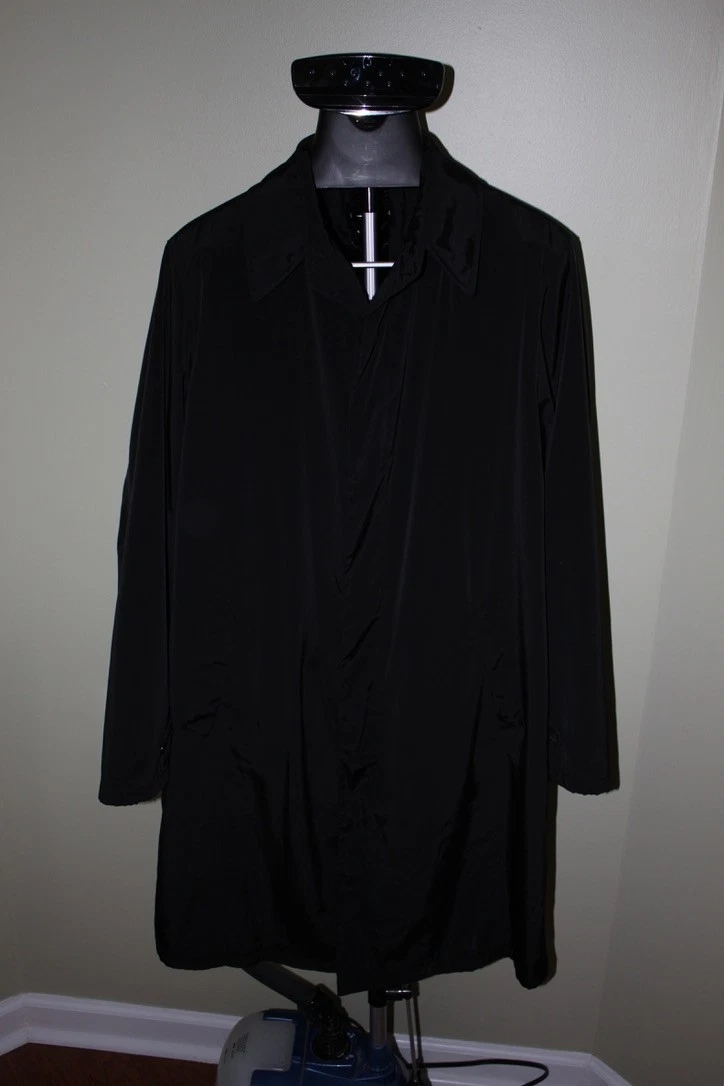 Giorgio Armani Overcoat Black Coats, Jackets & Vests for Men for