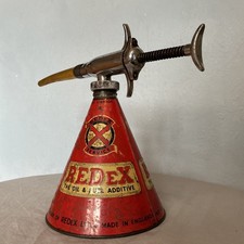  Vintage Redex UCL Pyramid Tin Dispenser Gun Working Petroliana 1950s
