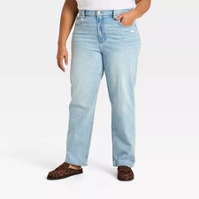 Women's Highest-Rise Vintage Straight Jeans - Universal Thread Light Wash 26
