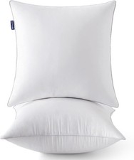 20 x 20 Pillow Inserts Set of 2 -Throw Pillows for Couch Sofa with 100 
