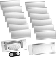 12 StüCk Namensschilder FüR Kleidung Magnet Aluminium