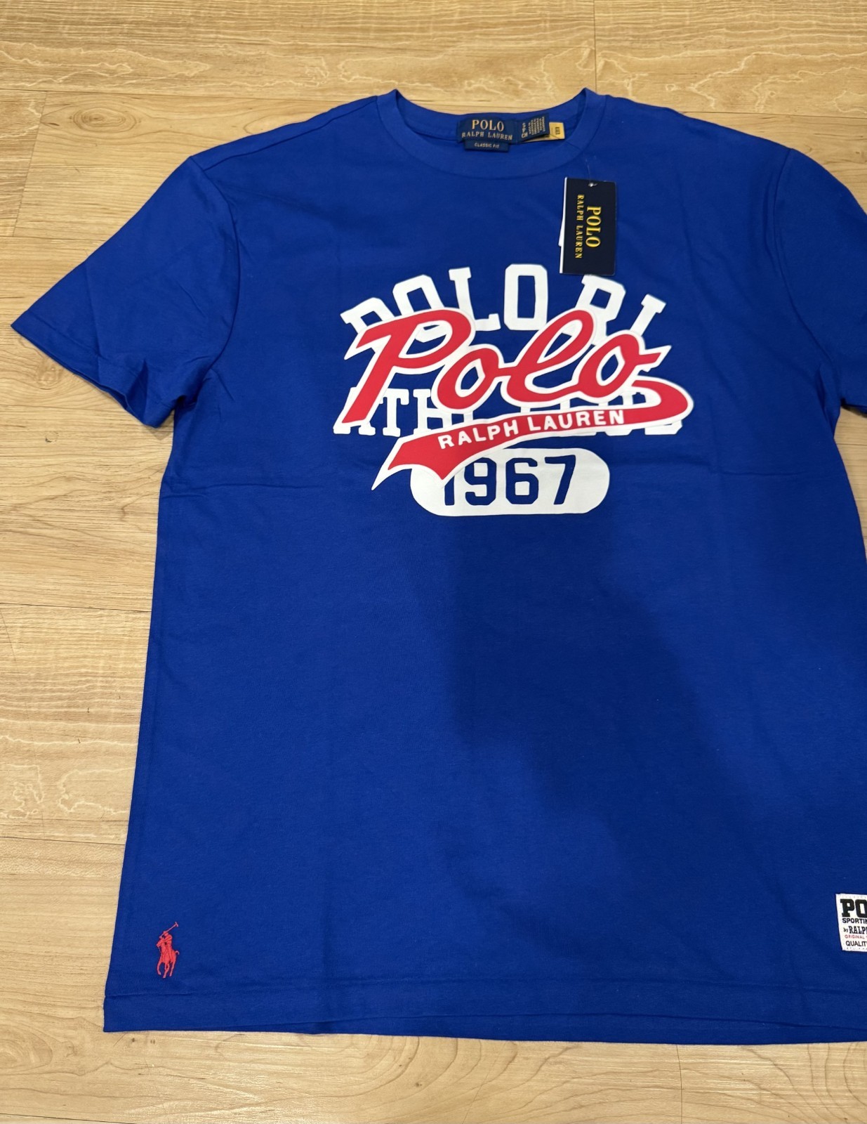 Polo Ralph Lauren Men’s Classic Fit RL 1967 Graphic Pony T-Shirt Tee Blue S-XXL