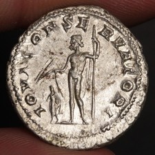 Jupiter God of Thunder Antoninianus 238AD Ancient Roman Empire Silver Coin XF