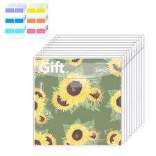 Hukado 10-Pack 12x12 Scrapbook Paper Storage Sleeves   Clear Vinyl 10pcs