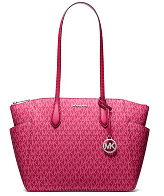 New Michael Kors Marilyn Medium Signature Logo Tote Bag Dark