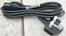 Well Shin Power Cord - 6 Feet - Black | BS 1363 (UK) with 5A Fuse to