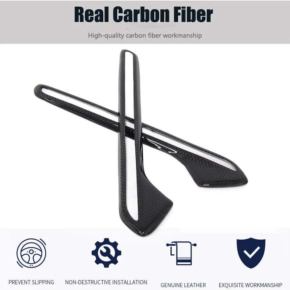 Dry Carbon Fiber Side Fender Vent Trim Covers For BMW M6 F06 F12 F13 2013-2019 Foto 4 de 4