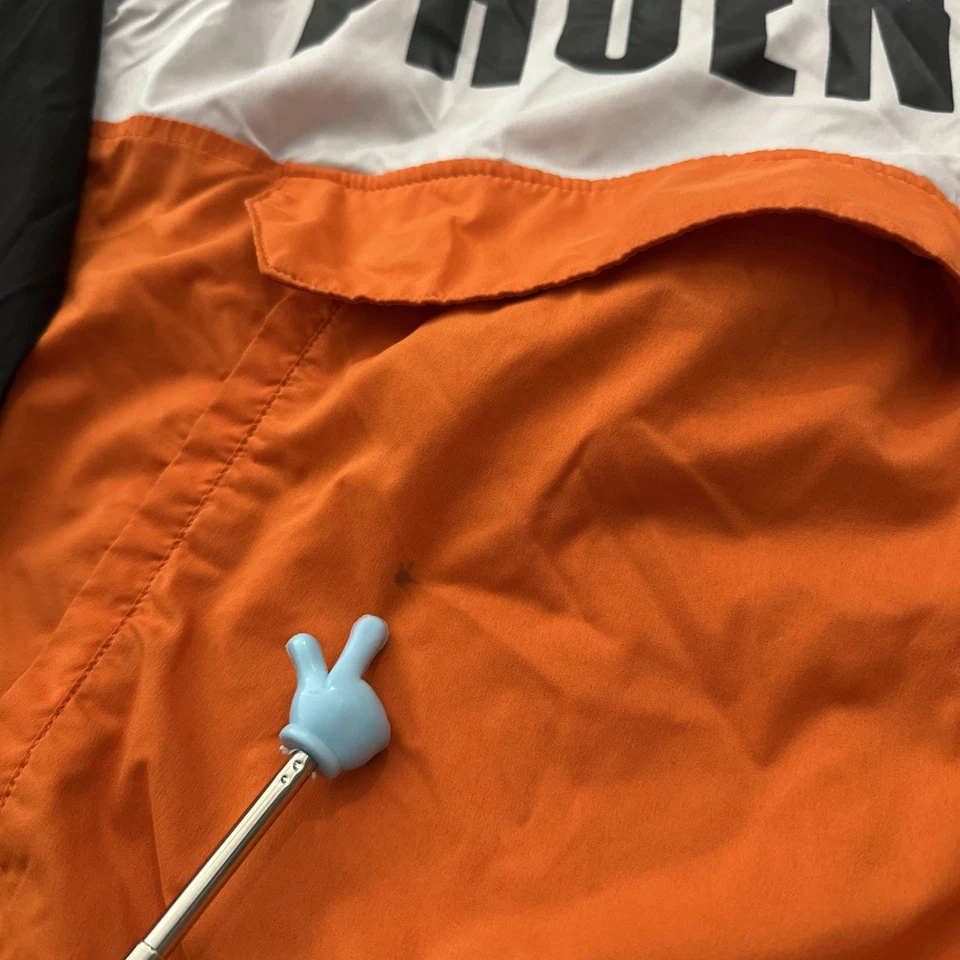 Chaqueta cortavientos Fanatics Phoenix Suns bolsa canguro bloque de color para hombre pequeña Foto 2 de 4