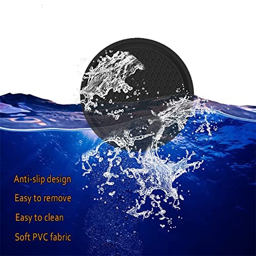 2PCS Car Cup Coaster, Non-Slip Universal Insert Coaster, Car Cup Holder Black - Picture 6 of 7