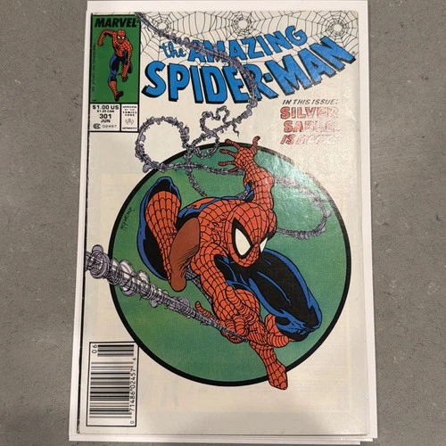 Amazing Spider-Man #301 Newsstand 1988 Todd McFarlane Silver Sable F/VF