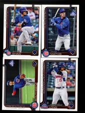 2025 TOPPS PRO DEBUT CHICAGO CUBS  TEAM SET MATT SHAW