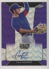 2018 Leaf Metal Draft Purple Wave 12/15 Cole Roederer #BA-CR1 Auto g1z