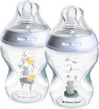 Image of Tommee Tippee Closer to Nature Baby Bottles, Slow Flow Breast-Like Teat with Ant