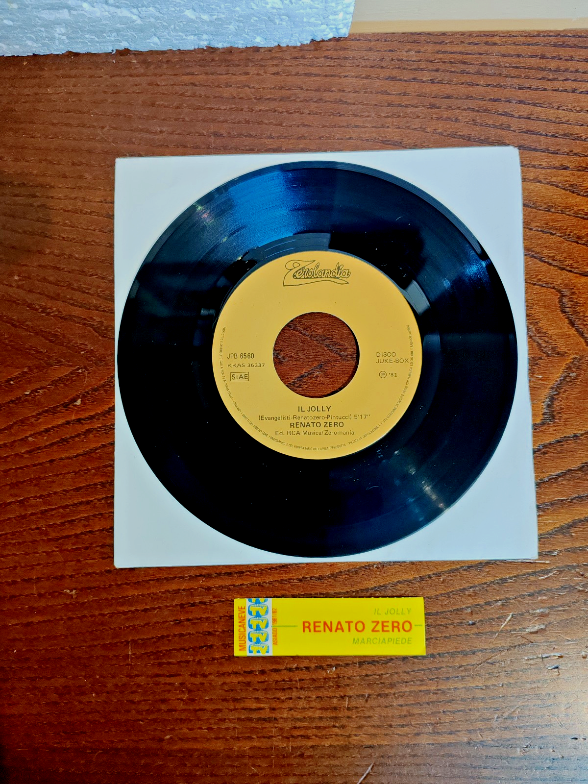 RENATO ZERO IL JOLLY 7