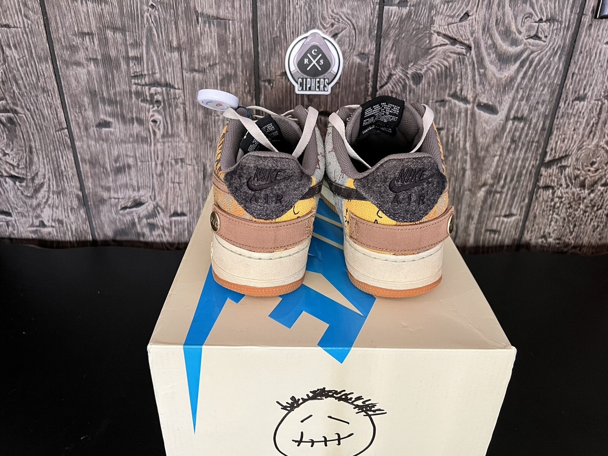 Size 9.5 - Nike Air Force 1 Low x Travis Scott Cactus Jack Size 9.5 - Nike Air Force 1 Low x Travis Scott Cactus Jack