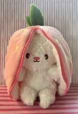 Bunny Plush Strawberry Stuffed Animal Plushie Toy