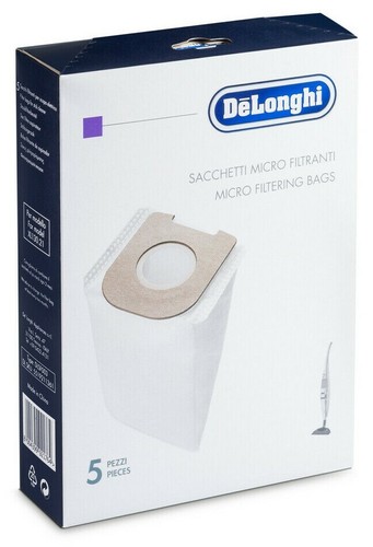 Kit 5 Sacchi Sacchetti per Aspirapolvere DELONGHI Ricambi Scopa XL130  Colombina | eBay